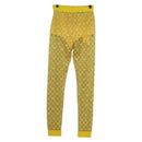 GUCCI GG Canvas GUCCI x adidas Tulle Pants Yellow 693446 Auth 158571SAM-2