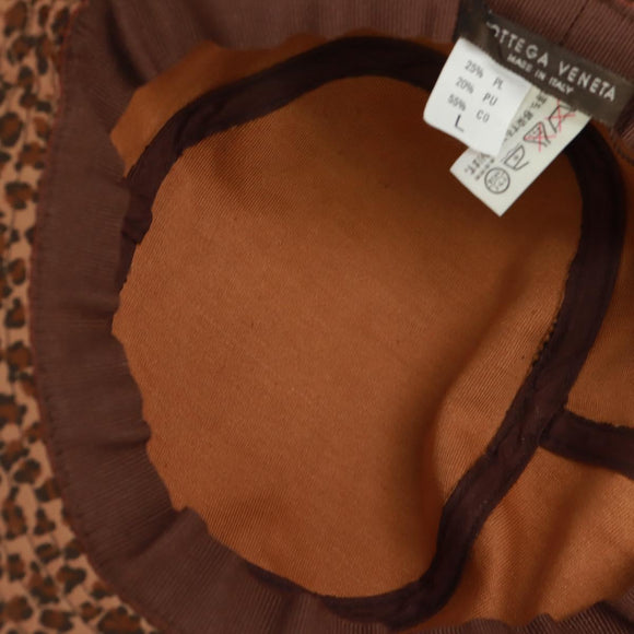 BOTTEGA VENETA Bucket Hat Nylon L Brown Auth 158572M