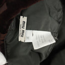 Miu Miu Bucket Hat Velor M Brown Auth 158573M-11