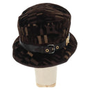 Miu Miu Bucket Hat Velor M Brown Auth 158573M-2