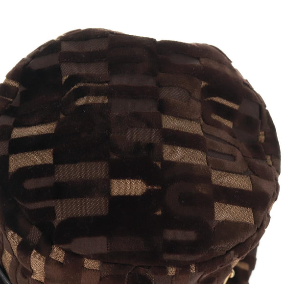 Miu Miu Bucket Hat Velor M Brown Auth 158573M