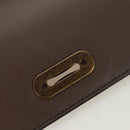BOTTEGA VENETA Chain Shoulder Bag Leather Red Gold Auth 158578SAV-9