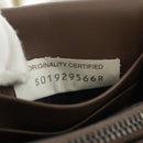 BOTTEGA VENETA Chain Shoulder Bag Leather Red Gold Auth 158578SAV-11