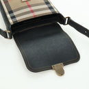 BURBERRY Nova Check Shoulder Bag Canvas Beige Gold Auth 158580V-10
