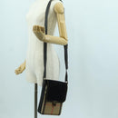 BURBERRY Nova Check Shoulder Bag Canvas Beige Gold Auth 158580V-23