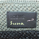 LOEWE SUNA FUJITA Mandragora Loewe Font Small Tote Bag Stroh Grau Original 158581SM-22