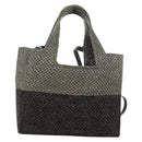 LOEWE SUNA FUJITA Mandragora Loewe Font Small Tote Bag Stroh Grau Original 158581SM-2