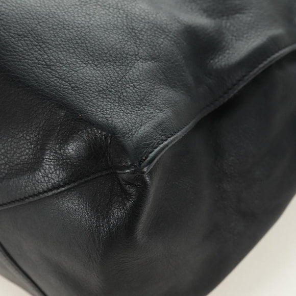 BALENCIAGA Paper A4 Tote Bag Leather Black 236701 Auth 158583M