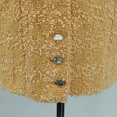 CHANEL jacket Skirt Setup Jacket Tweed Orange 40 CC Auth 158585M-10
