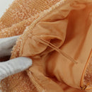 CHANEL jacket Skirt Setup Jacket Tweed Orange 40 CC Auth 158585M-18