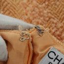 CHANEL jacket Skirt Setup Jacket Tweed Orange 40 CC Auth 158585M-22