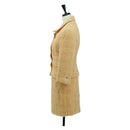 CHANEL jacket Skirt Setup Jacket Tweed Orange 40 CC Auth 158585M-3