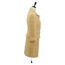 CHANEL jacket Skirt Setup Jacket Tweed Orange 40 CC Auth 158585M-4