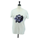 Salvatore Ferragamo Short Sleeved T Shirt Cotton White Auth 158586M-1