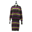 CHANEL Knitted Fabrics Wool Multicolor CC Auth 158587SAM-1