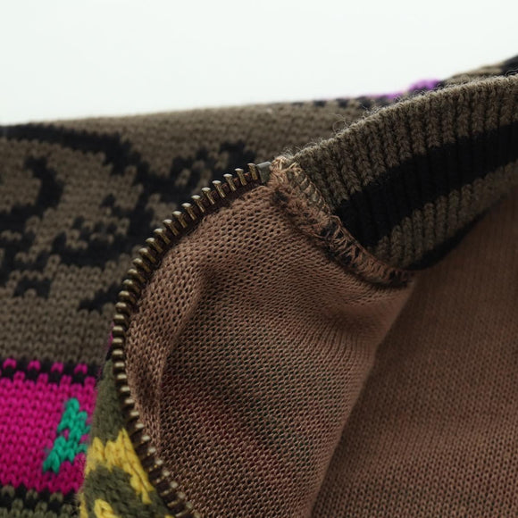 CHANEL Knitted Fabrics Wool Multicolor CC Auth 158587SAM