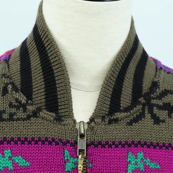 CHANEL Knitted Fabrics Wool Multicolor CC Auth 158587SAM