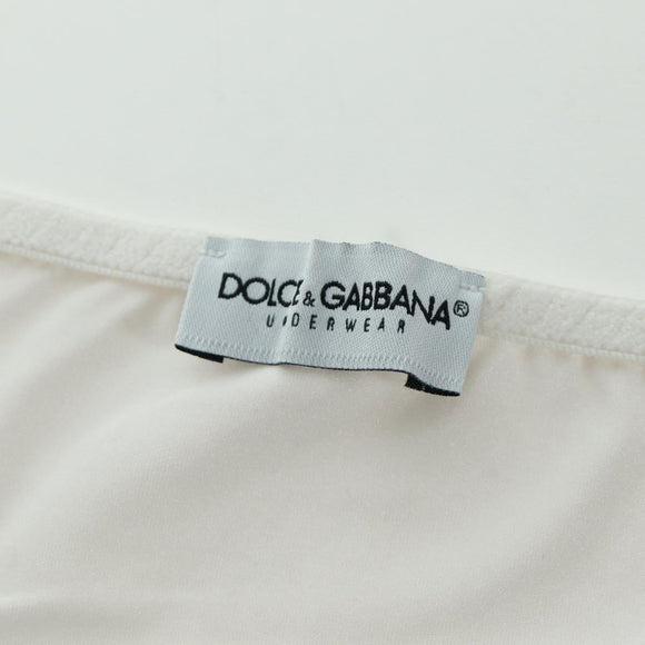 DOLCE&GABBANA Tank Top Cotton White Auth 158588M