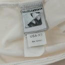 DOLCE&GABBANA Tank Top Cotton White Auth 158588M-13