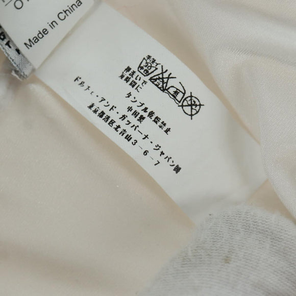 DOLCE&GABBANA Tank Top Cotton White Auth 158588M