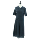 LOUIS VUITTON Tops Wool Nylon Gray LV Auth 158591M-1