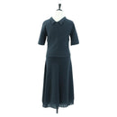 LOUIS VUITTON Tops Wool Nylon Gray LV Auth 158591M-2