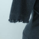 LOUIS VUITTON Tops Wool Nylon Gray LV Auth 158591M-5