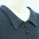 LOUIS VUITTON Tops Wool Nylon Gray LV Auth 158591M-6