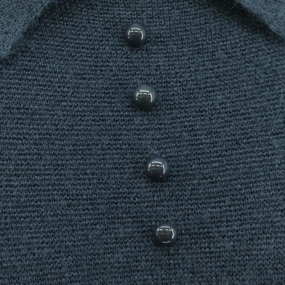 LOUIS VUITTON Tops Wool Nylon Gray LV Auth 158591M