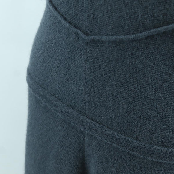 LOUIS VUITTON Tops Wool Nylon Gray LV Auth 158591M