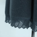 LOUIS VUITTON Tops Wool Nylon Gray LV Auth 158591M-9