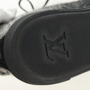 LOUIS VUITTON High Cut Sneakers Wool Canvas Black LV Auth 158597M-15