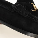 GUCCI Loafers Suede 37 C Black Auth 158600M-8