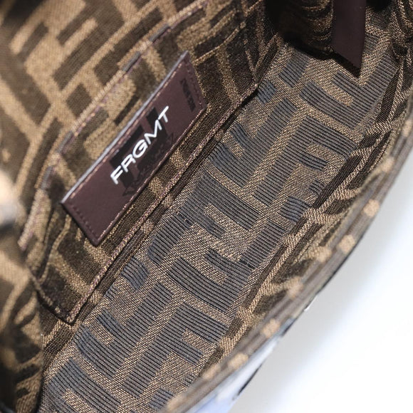FENDI Zucca Canvas Fabric Dratini FRGMT x POKÉMON Mamma Baguette Auth 158601SM