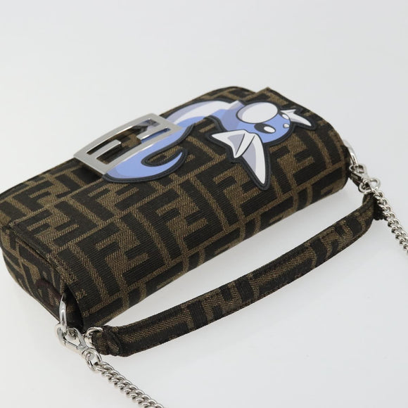 FENDI Zucca Canvas Fabric Dratini FRGMT x POKÉMON Mamma Baguette Auth 158601SM
