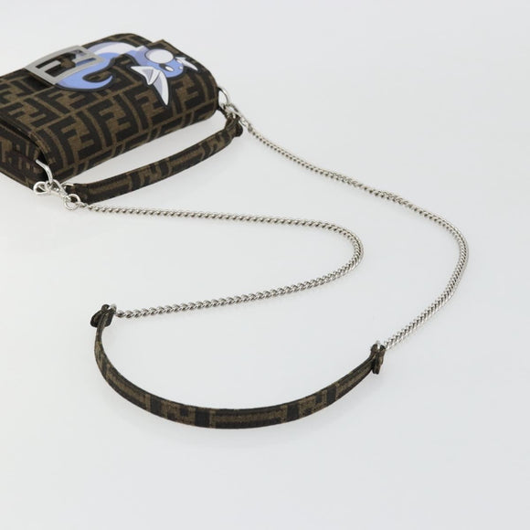 FENDI Zucca Canvas Fabric Dratini FRGMT x POKÉMON Mamma Baguette Auth 158601SM