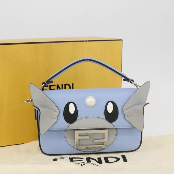 FENDI Nappa Dratini FRGMT x POKÉMON Mamma Baguette Leather 2way Auth 158602SM