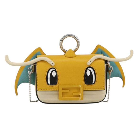FENDI Nappa Dragonite FRGMT x POKÉMON Mini Mamma Baguette Bag Auth 158604SM