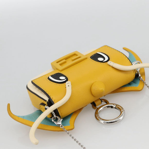 FENDI Nappa Dragonite FRGMT x POKÉMON Mini Mamma Baguette Bag Auth 158604SM