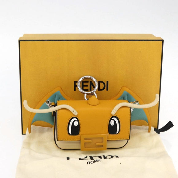 FENDI Nappa Dragonite FRGMT x POKÉMON Mini Mamma Baguette Bag Auth 158605SM