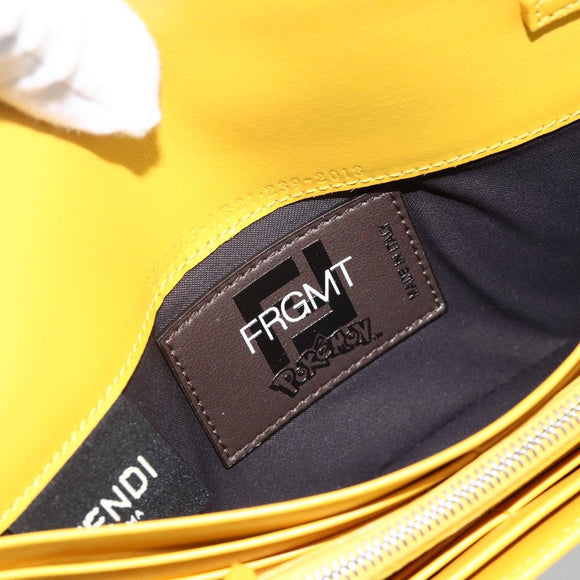 FENDI ZUCCA Canvas Chain Wallet FF Fabric Kairyu FRGMT x POKÉMON Auth 158606SM