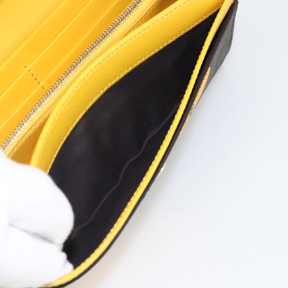 FENDI ZUCCA Canvas Chain Wallet FF Fabric Kairyu FRGMT x POKÉMON Auth 158606SM