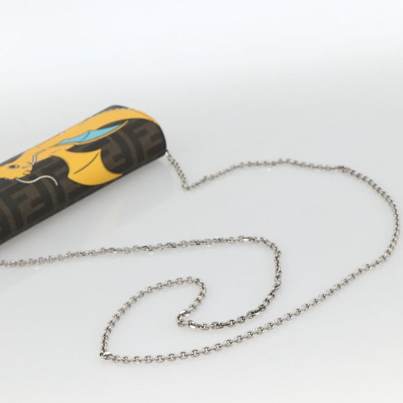 FENDI ZUCCA Canvas Chain Wallet FF Fabric Kairyu FRGMT x POKÉMON Auth 158606SM
