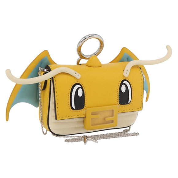 FENDI Nappa Dragonite FRGMT x POKÉMON Mini Mamma Baguette Bag Auth 158607SM