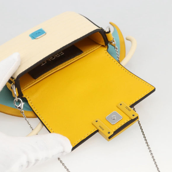 FENDI Nappa Dragonite FRGMT x POKÉMON Mini Mamma Baguette Tas Auth 158608SM