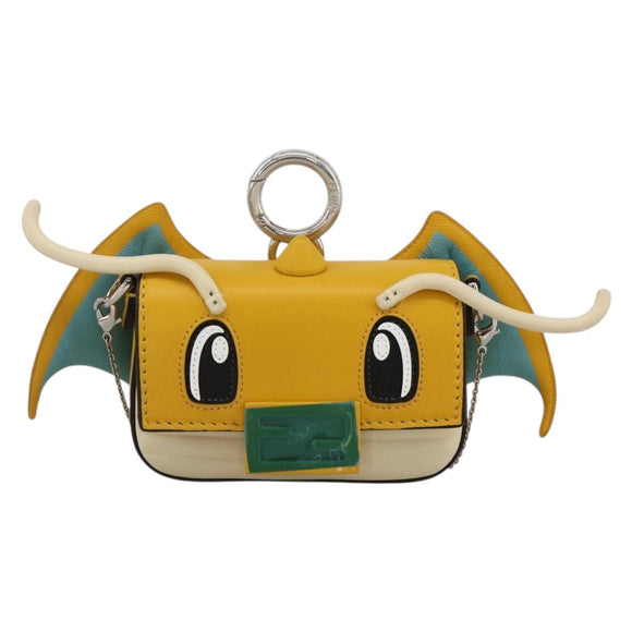 FENDI Nappa Dragonite FRGMT x POKÉMON Mini Mamma Baguette Tas Auth 158608SM