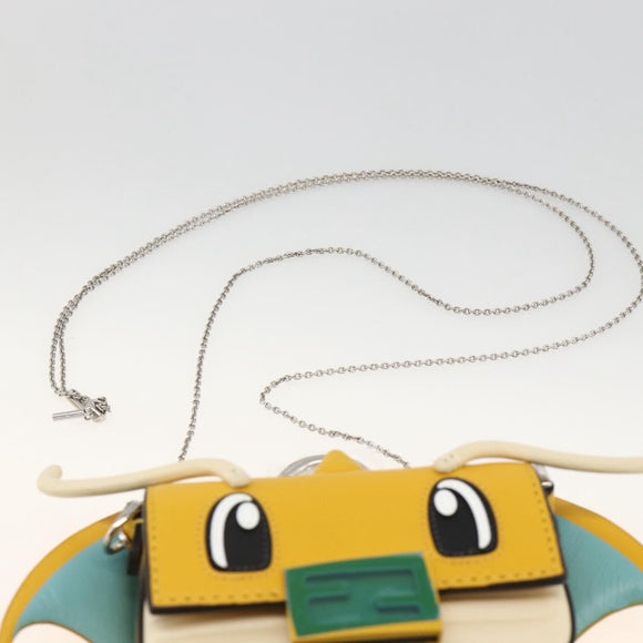 FENDI Nappa Dragonite FRGMT x POKÉMON Mini Mamma Baguette Tas Auth 158608SM