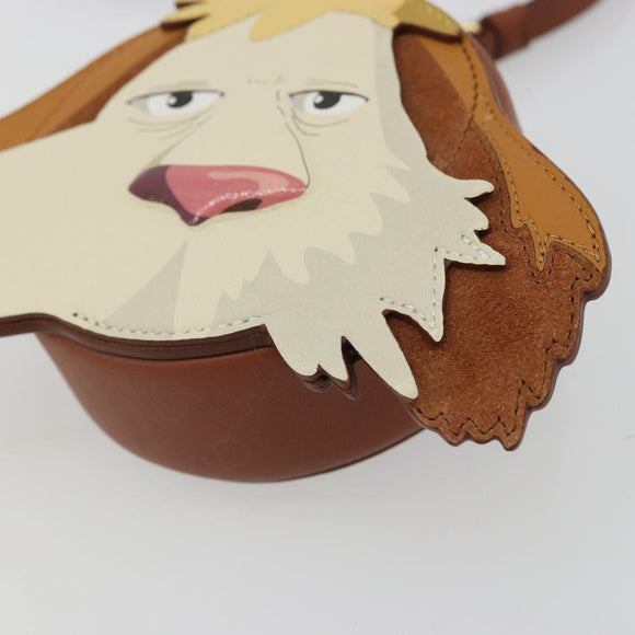LOEWE × Studio Ghibli Howl's Moving Castle Hin Bag Leather Brown Auth 158609SM