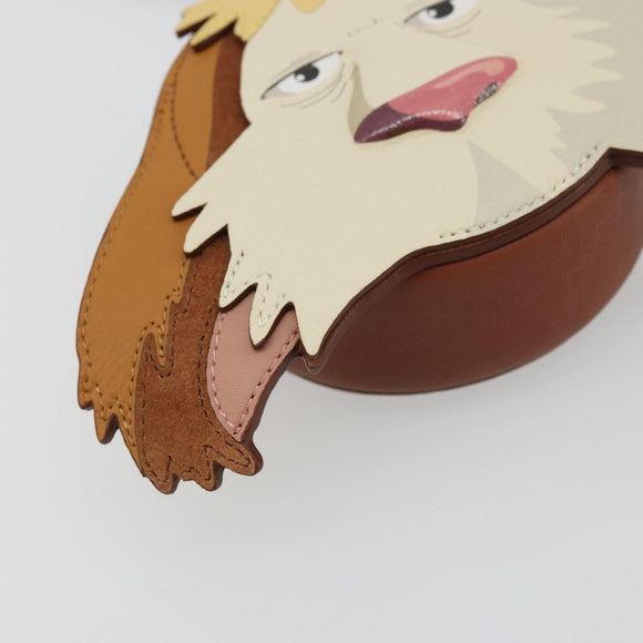 LOEWE × Studio Ghibli Howl's Moving Castle Hin Bag Leather Brown Auth 158609SM