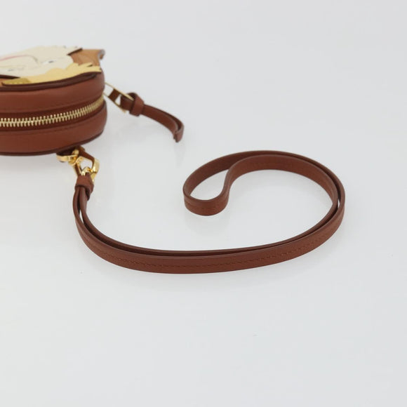 LOEWE × Studio Ghibli Howl's Moving Castle Hin Bag Leather Brown Auth 158609SM